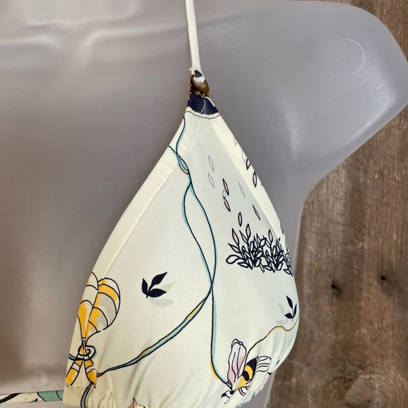 Tory Burch Ivory Poetry of Things Halter string bikini top - Size X-Small - Picture 5 of 8